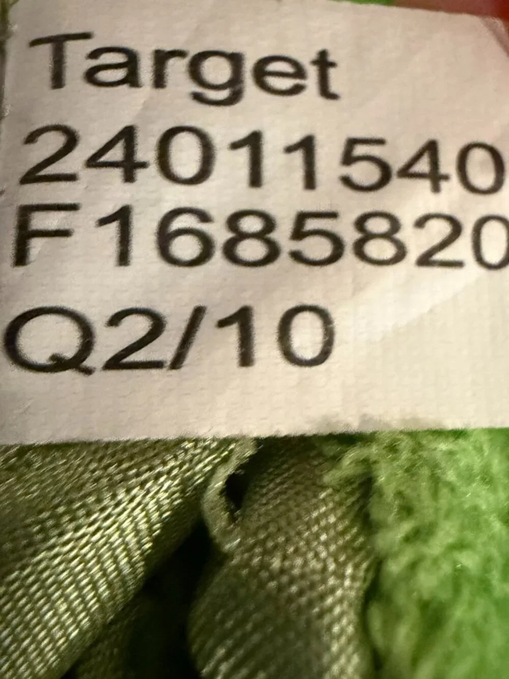 Peas in a Pod green baby bunting costume from Target 0-6 months